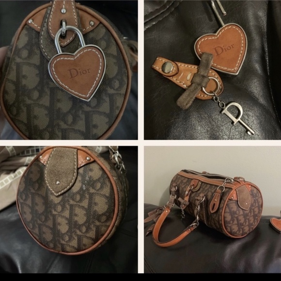 Vintage CHRISTIAN DIOR trotter bag with heart lock - Picture 4 of 6